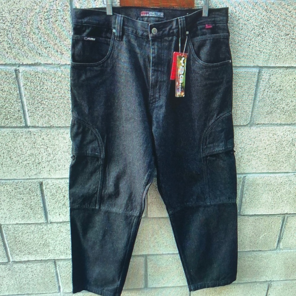 Black Cargo Jeans
